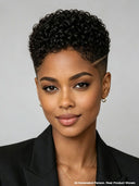 Full lace wig Pixie Cut curly wave for black woman