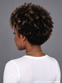 Machine made Glueless wig highlight afro curly 100% Human Hair