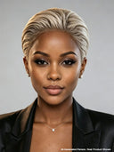 Full lace wig Blonde Pixie Cut 100% Human Hair