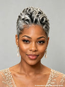 Lace closure 5x5 Pixie wig Salt and Pepper Quick weave