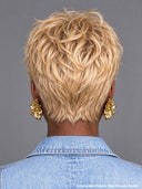 Glueless wig pixie Machine Made honey blonde quick weave 100% Human Hair