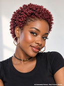 Half-price 2 wigs Easy to wear machine made 2 color brown & Purple 100% Human Hair