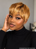 Best-seller 2 wigs $109 machine made 2 color straight & finger wave 100% Human Hair