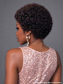 13x4 lace front Wig black curly wave pixie cute 100% Human Hair