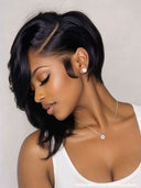 Pixie cut wig Lace front 13x6 weave for black woman 100% Human Hair