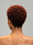 Gluelesse wig Pixie cut brown curly wave