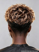Ready to go Gluelesse wig curly wave honey highlight