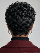 Pixie wig Ready to go Machine Made finger wave 100% Human Hair for black woman