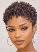 Ready TO Go pixie wig black Machine made afro curly 100% Human Hair