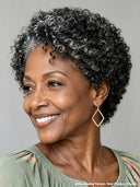 Wear to Go lace closure 7x5 Pixie Salt and Pepper afro wig