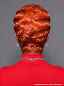 2 wigs pixie cut wig Easy to wear machine made water wave 2 color rouge & orange 100% Human Hair