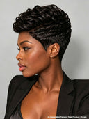 Lace front 13x4 pixie cut wig Quick weave for black women