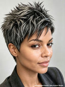 Wear to go Machine Made Salt And Pepper pixie cut wig