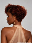 Lace front 13x4 pixie wig curly wave 33#