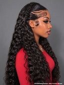 Braided hairstyle wig Pre-styled Updo Lace front 20 inch 300% Density 100% Human Hair