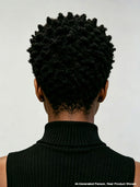 Gluelesse wig Pixie black machine made