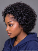 13x4 lace front wig curly wave pixie curly 100% Human Hair