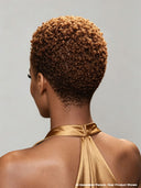 Lace front 13x6 Pixie wig Afro curly Brown pre-cut for black woman