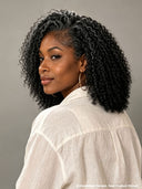 7x5 lace closure bob wig curly salt and pepper