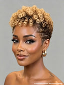 Full lace wig Pixie afro honey for black woman