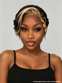 Pixie cut wig lace front 13x4 HD lace blonde highlight 100% Human Hair