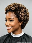 Gluelesse wig machine made Pixie cut wig