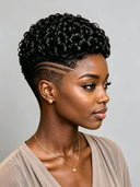 Topper Unit curly wave for black woman( NOT A WIG)
