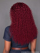 Feather Crochet Human Hair Extensions deep wave burgundy invisible and comfortable 100% Human Hair（50 grams per piece）