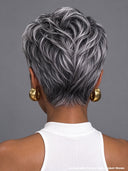 Lace wig 7x5 lace pixie salt and pepper 100% Human Hair for black woman