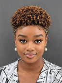 Full Lace with Braided wig afro brown for black woman