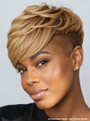 Topper Unit quick weave honey 100% Human Hair ( NOT A WIG)