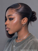 Pre-styled Updo 13x4 Lace Front Wig bob black 100% Human Hair