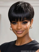 Ready to go Glueless wig pixie cut wig 100% Human Hair