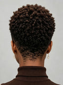 Full lace pixie cut wig short 1BT4# color