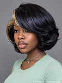 13x4 lace front Wig honey highlight pixie cut wig straight 100% Human Hair