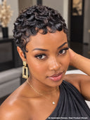 Great Deal Buy 1 Get 1 Free $108 machine made wig finger wave & straight 100% Human Hair