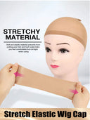 Wig Cap Set 5 Packs (10 pcs,Brown) – Soft, light, Breathable Caps Fit for Wigs