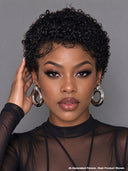 Lace front 13x4 Pixie cut Wig ready to go curly wave 100% Human Hair