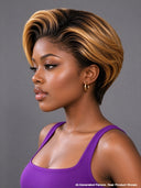 13x4 lace front Wig pixie honey $149.8 100% Human Hair