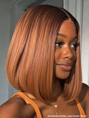 2X6 lace closure the luxe brown Straight bob for black woman