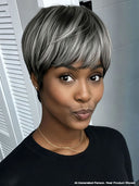 Wear to Go Salt and Pepper Pixie wig machine made