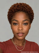 Lace front 13x4 Pixie wig curly Brown for black woman