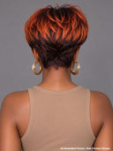 13x6 lace front HD lace Wig pixie cut wig orange highlght 100% Human Hair