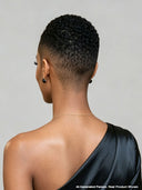 Full lace pixie cut wig short curly wave side part