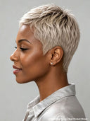 Lace front 13x4 Pixie wig Special Color 100% Human Hair