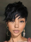 Ready to Go machine made pixie cut wig100% Human Hair