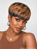 Half-price 2 wigs $129 Easy to wear machine made 2 color straight & afro curly 100% Human Hair