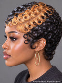 13x4 lace front Wig chioma finger wave honey 100% Human Hair