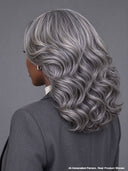Lace closure 7x5 Wig salt and pepper 14 inch body wave 100% Human Hair