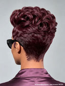 Lace front 13x4 pixie Quick weave burgundy